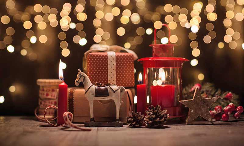 Christmas toys and presents.